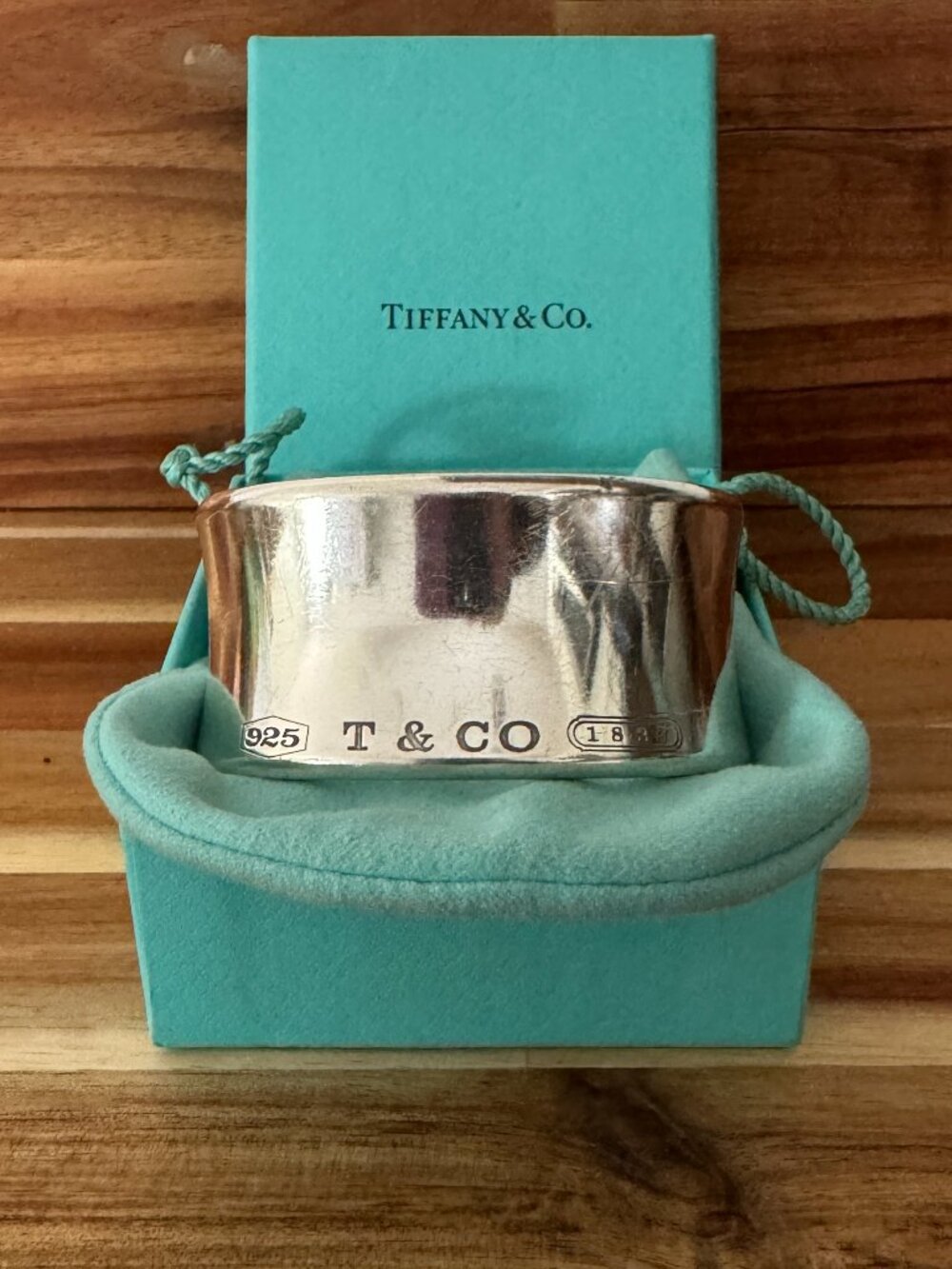 Tiffany & Co. 1837 Cuff Wide Bangle Bracelet